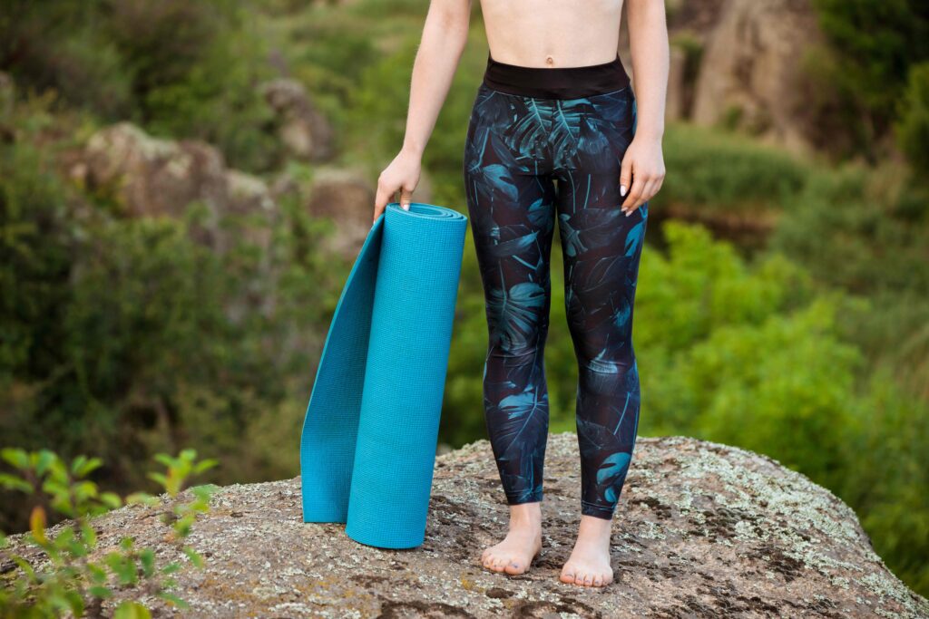 Comfortable yoga leggings made from sustainable fabrics for flexible yoga practice